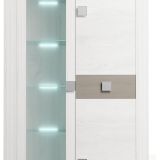 Mueble de Salón Moderno con Leds, Acabado en Andersen Pino -Gris, Medidas: 300 cm (An) x 200 cm (Al) 40 cm (Fon) - Meyvaser
