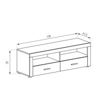 Mueble de Comedor, Mueble Salón, Acabado en Color Cañón, Medidas: 301 cm (Ancho) x 177 cm (Alto) x 41,4 cm (Fondo)