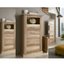 Mueble de Comedor, Mueble Salón, Acabado en Color Cañón, Medidas: 297 cm (Ancho) x 201,6 cm (Alto) x 41,8 cm (Fondo)