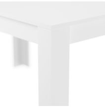 Mesa de Comedor, Mesa de Salón Fija, Color Andersen Blanco, Medidas: 140 cm (Largo) x 80 cm (Ancho) x 75 cm (Alto)