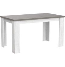 Mesa de Comedor, Mesa de Salón Fija, Color Andersen Pino Gris, Medidas: 140 cm (Largo) x 80 cm (Ancho) x 75 cm (Alto)