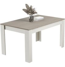 Mesa de Comedor, Mesa de Salón Fija, Color Andersen Pino Gris, Medidas: 140 cm (Largo) x 80 cm (Ancho) x 75 cm (Alto)