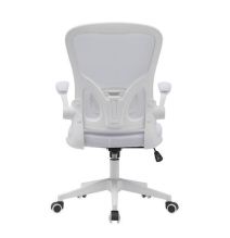 Silla de Oficina Ergonómica con Respaldo en Tejido 3D Blanco, Ajustable en Altura - Medidas 63x58x99,5-190,5 cm
