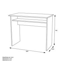 Mesa Escritorio | Mesa de Estudio | Contiene Bandeja | Color Blanco | Medidas: 90 x 74 x 50 cm