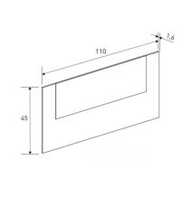 Conjunto Pack Cabecero y 2 Mesitas de Noche,Mesilla de noche 2 Cajones Color Mauvella, 110x45x1,6 cm (LargoxAltoxProfundo)