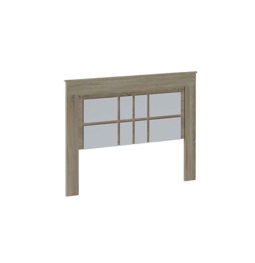 Cabecero Nórdico de 160 (Anc) x 120 (Al) x 3,8 (Fon) Cm | Práctico y Elegante |Colores Cambria y Blanco (para Cama de 135-140