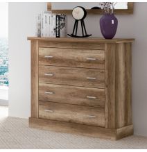 Pack de Dormitorio con Cabecero de 160 x 120 cm + 2 Mesitas de Noche + Cómoda | Color Cañón